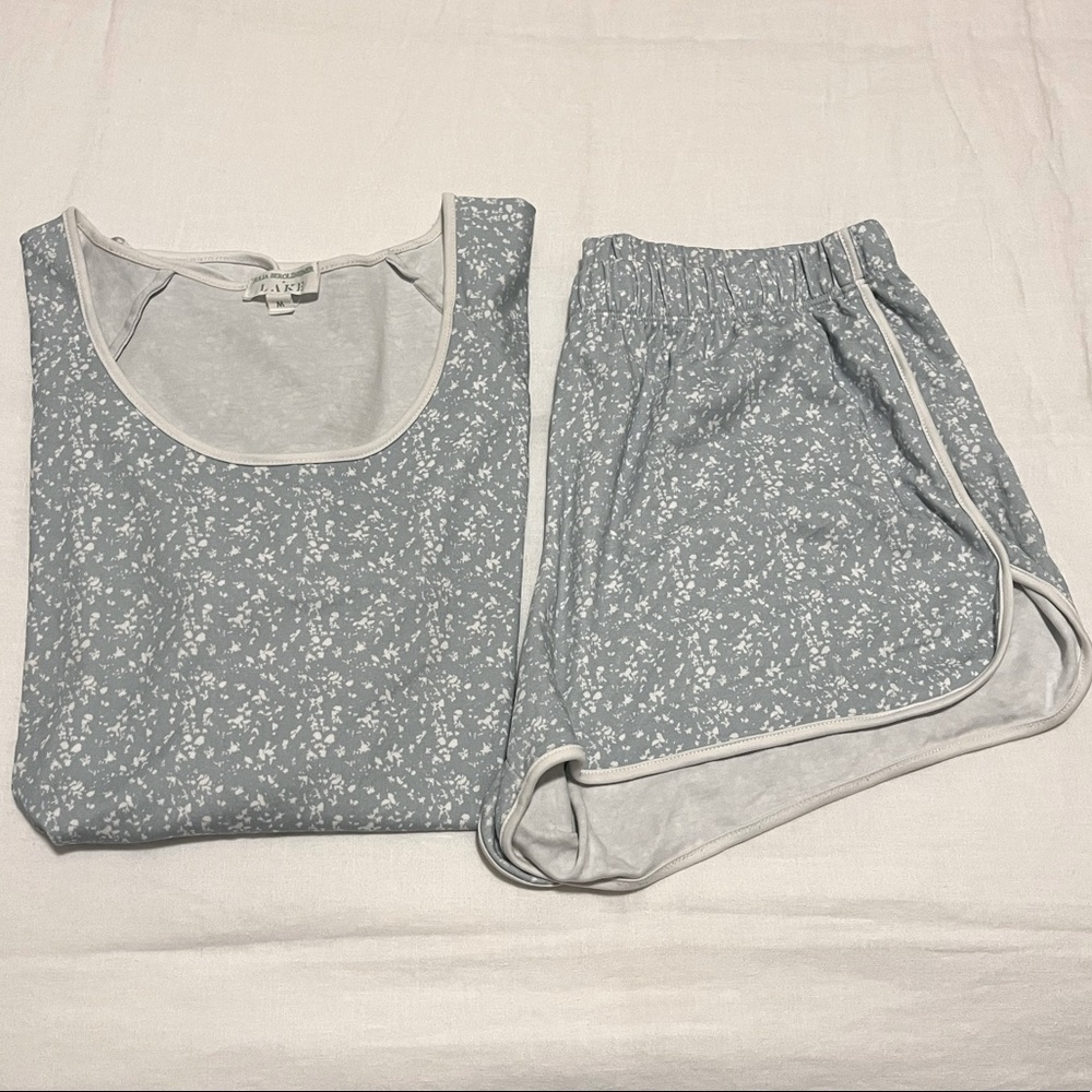 Lake Pajamas x Julia Berolzheimer shorts set